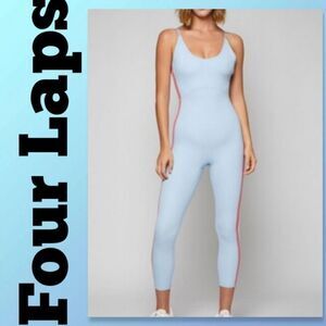 Four Laps Elevate Onesie - Cerulean Athletic onesie